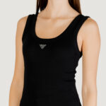 Canotta Guess SL TRIANGLE BLING RIB TANK Nero - Foto 2