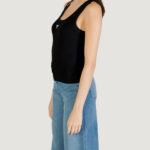 Canotta Guess SL TRIANGLE BLING RIB TANK Nero - Foto 3