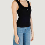 Canotta Guess SL TRIANGLE BLING RIB TANK Nero - Foto 4