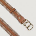 Cinta Guess ZAMIRA NOT REVERSIBLE H35 Beige scuro - Foto 4