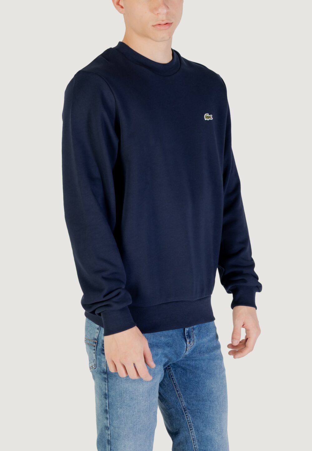 Felpa senza cappuccio LACOSTE  Blue scuro - Foto 3