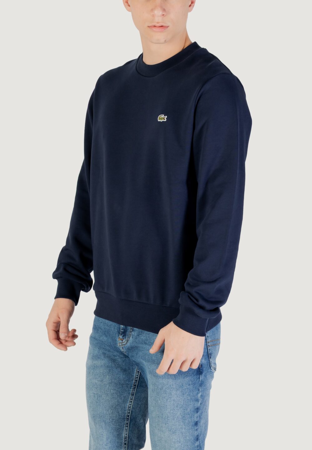 Felpa senza cappuccio LACOSTE  Blue scuro - Foto 4