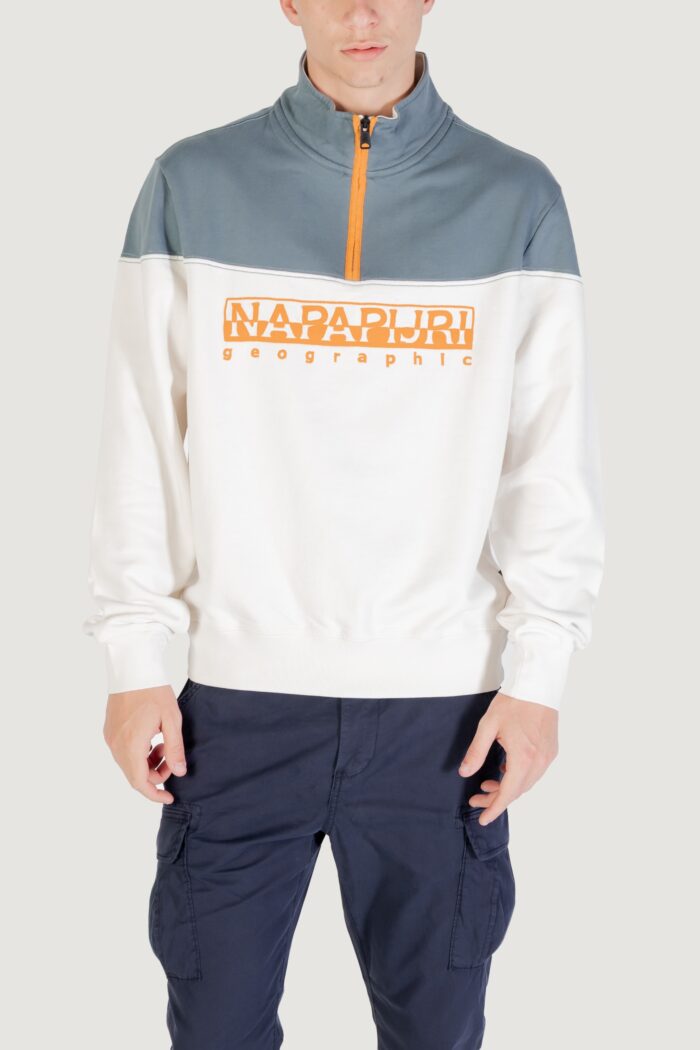 Felpa senza cappuccio Napapijri B-SATURNIA HZ Panna – NP0A4ICH