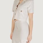 Giacca da completo Jacqueline de Yong Jdyluna S/S Cropped Blazer Tlr Avorio - Foto 3