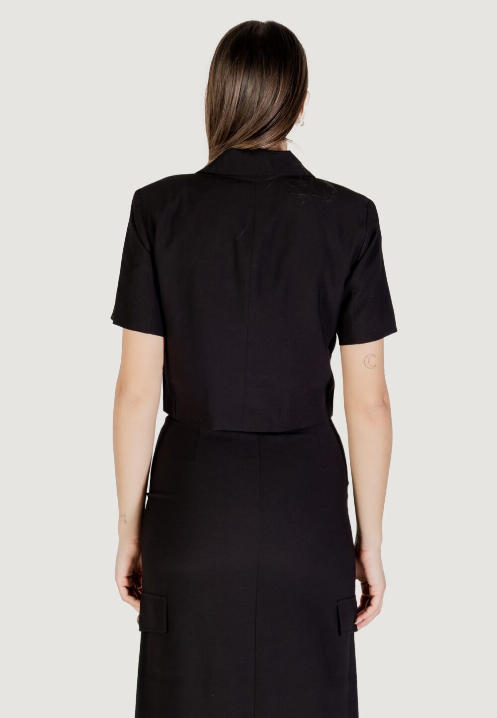 Giacca da completo Jacqueline de Yong Jdyluna S/S Cropped Blazer Tlr Nero - Foto 5