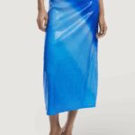 Gonna lunga Desigual REPRIS FAL BLUE Azzurro - Foto 1