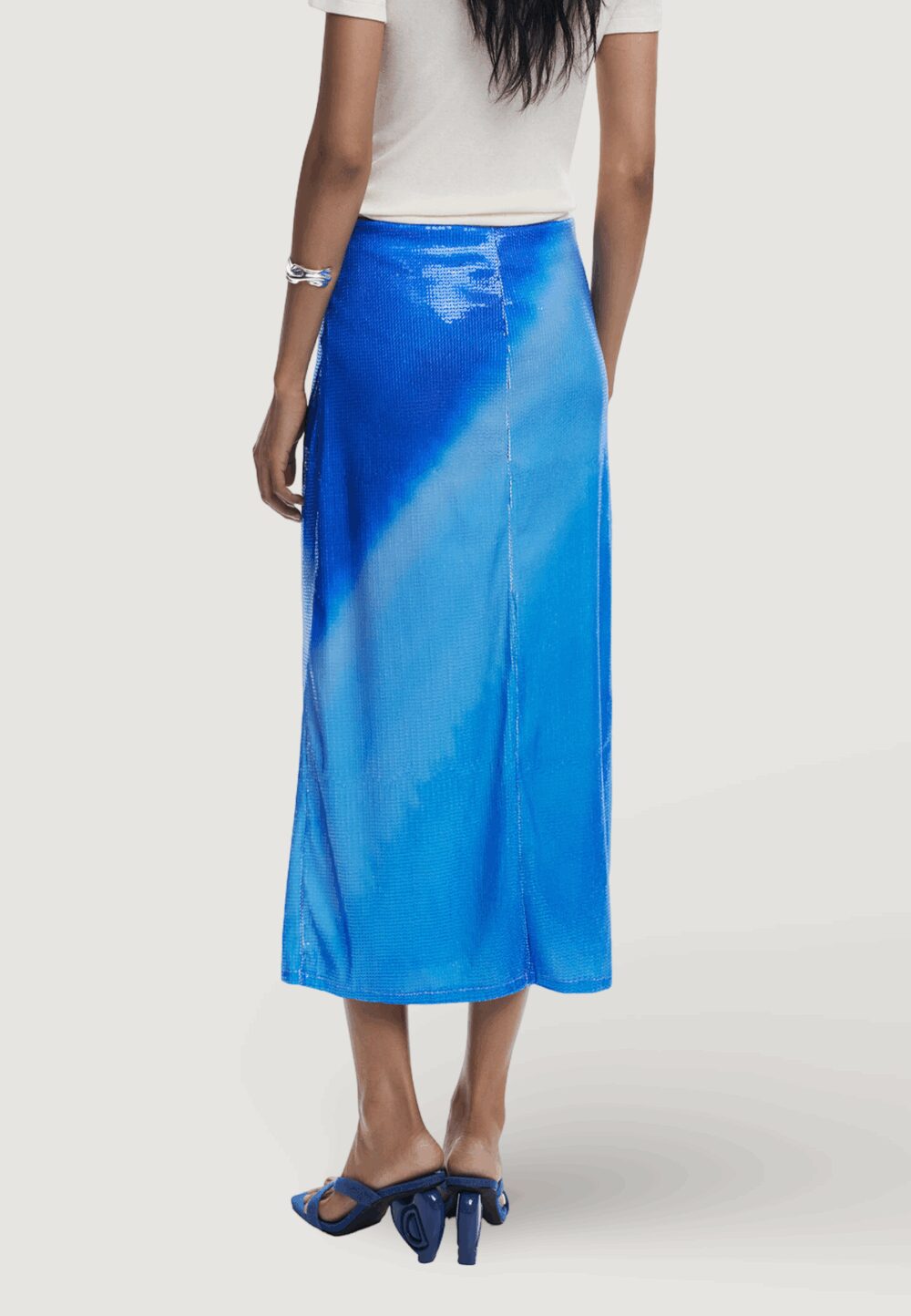 Gonna lunga Desigual REPRIS FAL BLUE Azzurro - Foto 4