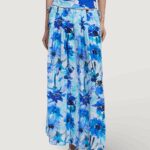 Gonna lunga Desigual SKIRT FIORI Azzurro - Foto 1