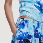Gonna lunga Desigual SKIRT FIORI Azzurro - Foto 3