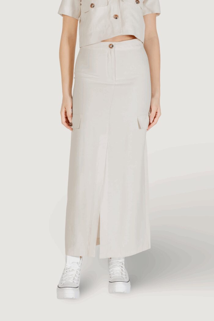 Gonna lunga Jacqueline De Yong Jdyluna Maxi Hw Skirt Tlr Avorio