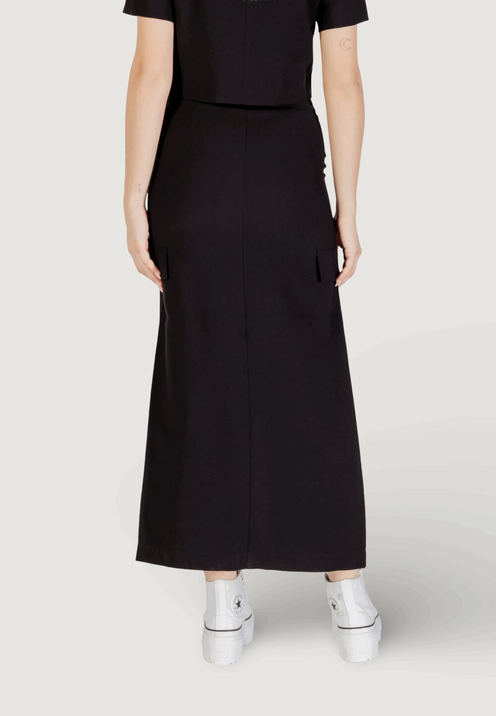 Gonna lunga Jacqueline de Yong Jdyluna Maxi Hw Skirt Tlr Nero - Foto 5