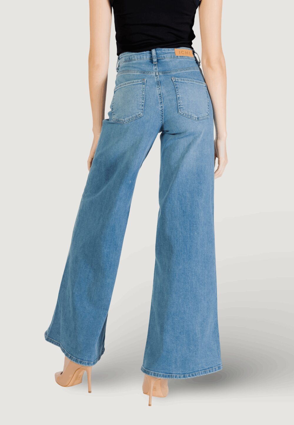 Jeans bootcut ICHI IHTWIGGY WIDE Denim chiaro - Foto 4