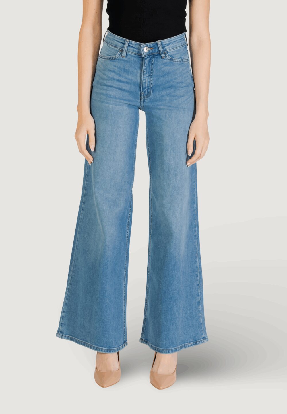 Jeans bootcut ICHI IHTWIGGY WIDE Denim chiaro - Foto 5