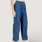 Jeans mom Street One STYLE-WIDE LEG HW Blue Denim Scuro - Foto 3