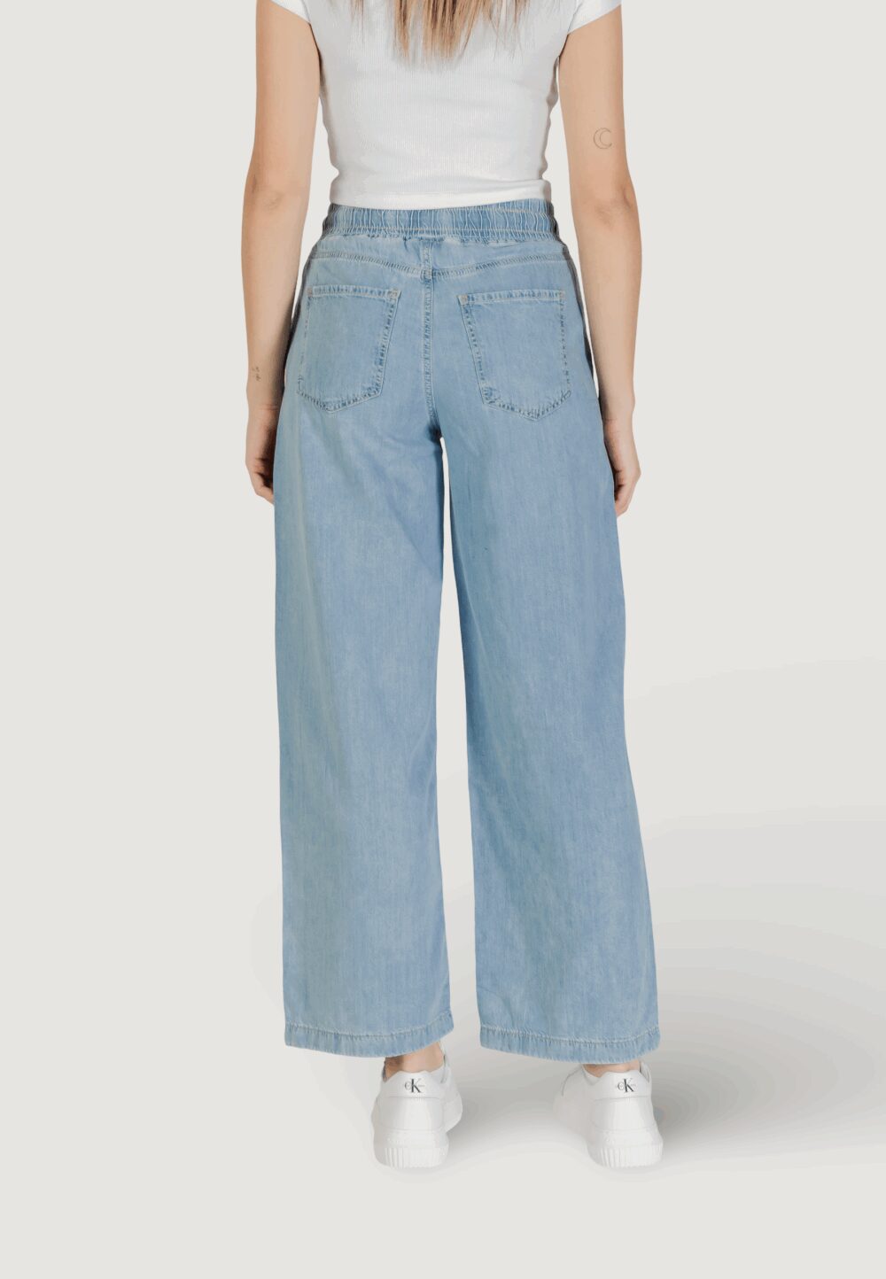 Jeans mom Street One DENIM STYLE-WIDE Denim chiaro - Foto 4