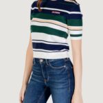 Maglia in filo manica corta Tommy Hilfiger SAILING TOP MULT Blu - Foto 2
