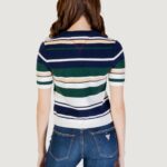 Maglia in filo manica corta Tommy Hilfiger SAILING TOP MULT Blu - Foto 4