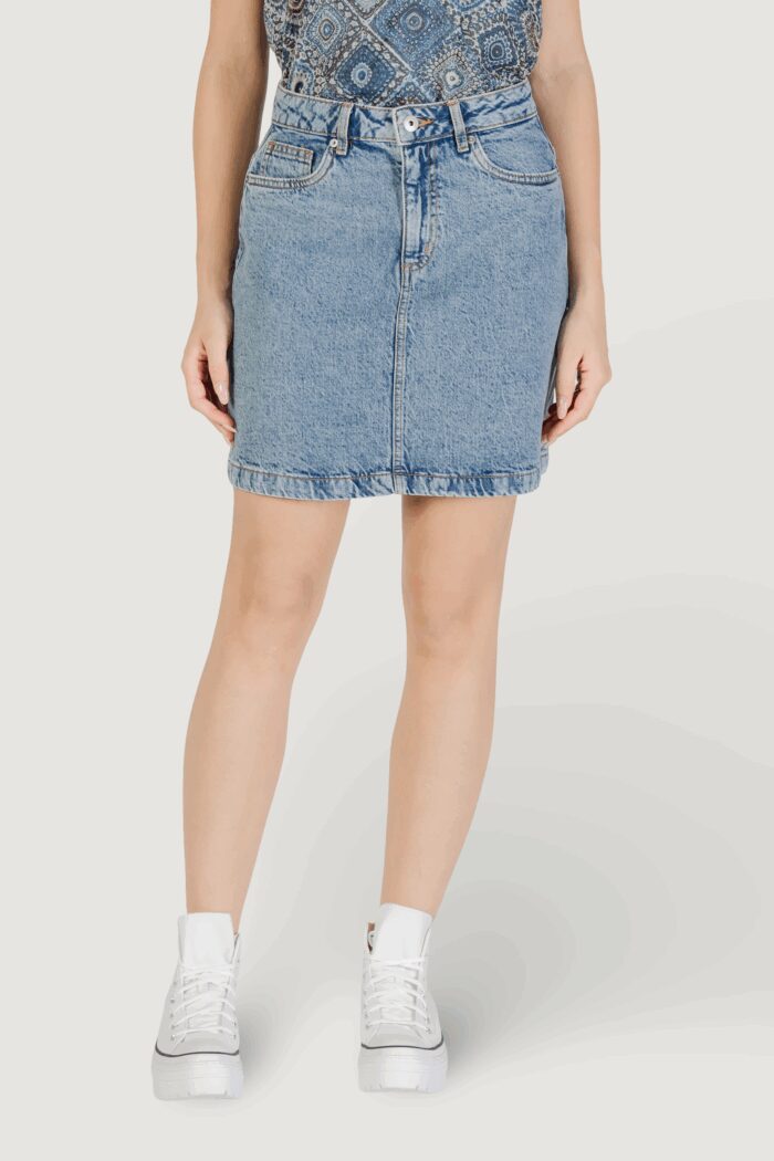 Minigonna Ichi IHAVENY SK Denim chiaro
