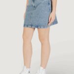 Minigonna ICHI IHAVENY SK Denim chiaro - Foto 2