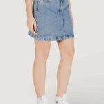 Minigonna ICHI IHAVENY SK Denim chiaro - Foto 3