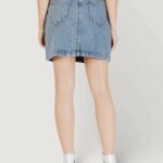 Minigonna ICHI IHAVENY SK Denim chiaro - Foto 4