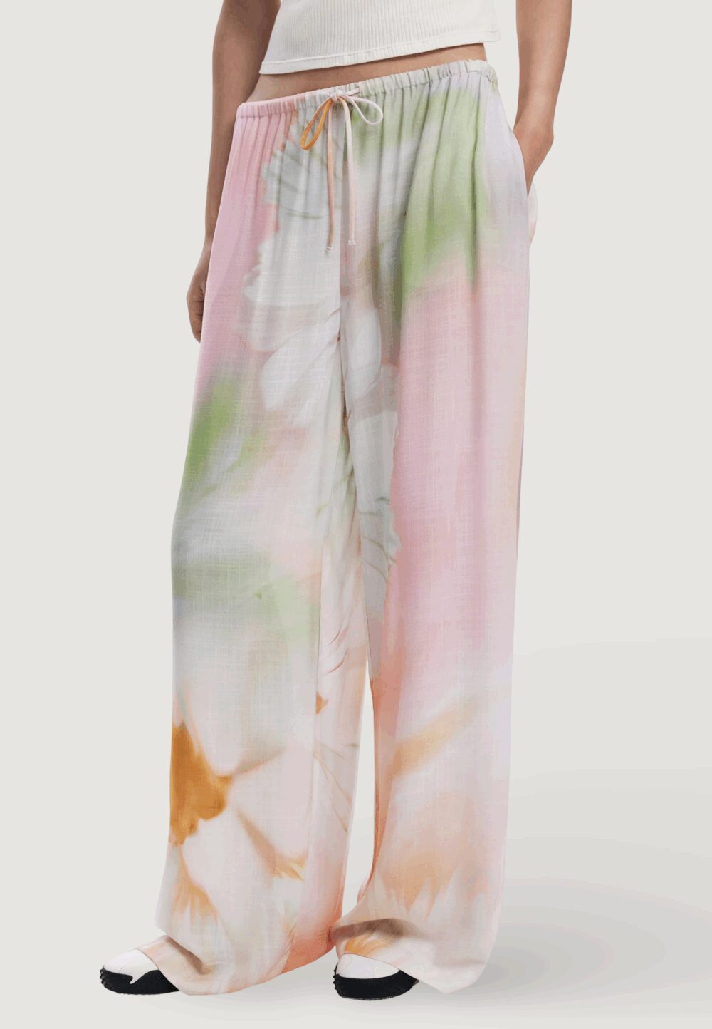 Pantaloni a palazzo Desigual PANT PETER Rosa - Foto 1