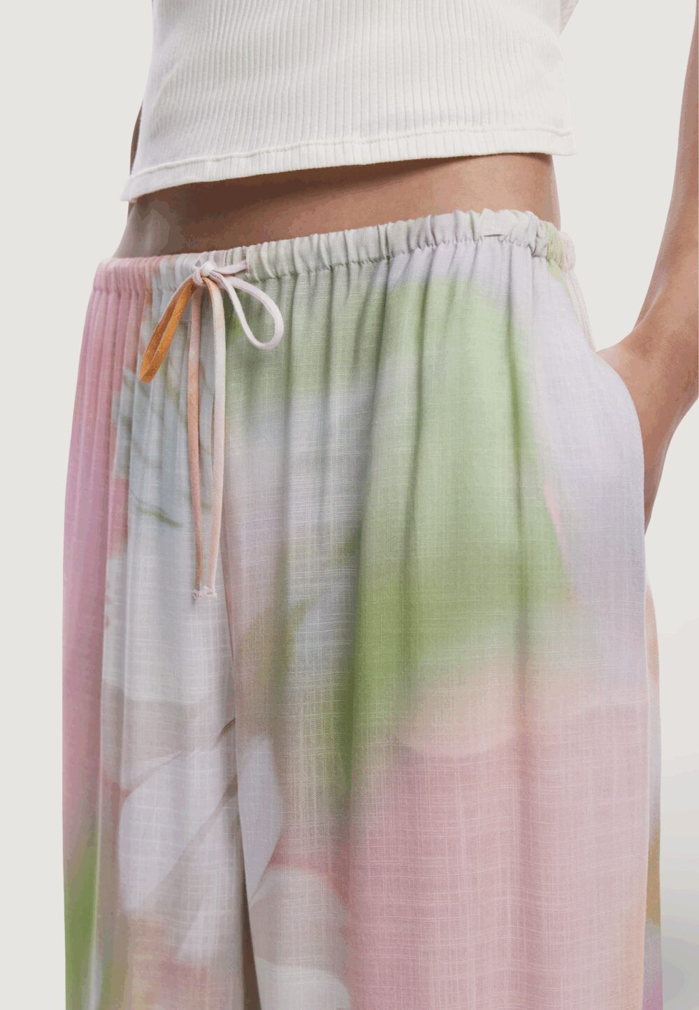 Pantaloni a palazzo Desigual PANT PETER Rosa - Foto 2