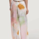 Pantaloni a palazzo Desigual PANT PETER Rosa - Foto 4