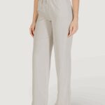 Pantaloni a palazzo Only Onlthalia Life Hw String Wvn Beige chiaro - Foto 3