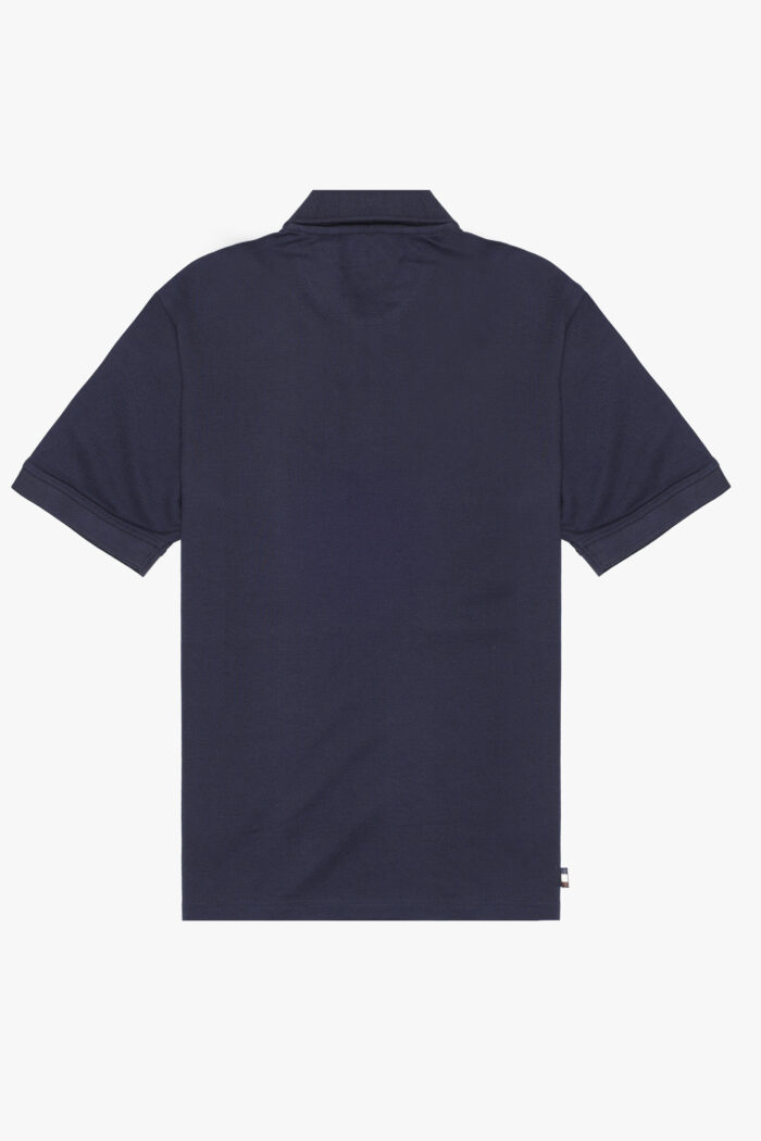 Polo manica corta Aquascutum ACTIVE CLUB CHECK INSERT POLO Blu