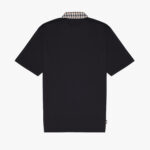 Polo manica corta Aquascutum SUPIMA CLUB CHECK RIB POLO Nero - Foto 2