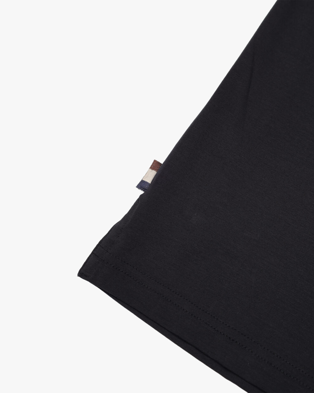 Polo manica corta Aquascutum SUPIMA CLUB CHECK RIB POLO Nero - Foto 4