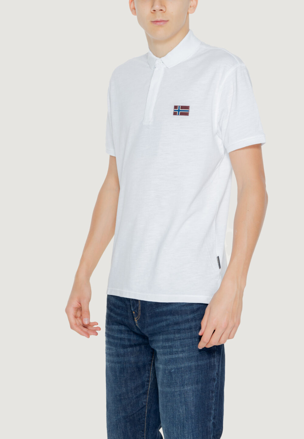 Polo manica corta Napapijri EBEA 2 Bianco - Foto 3