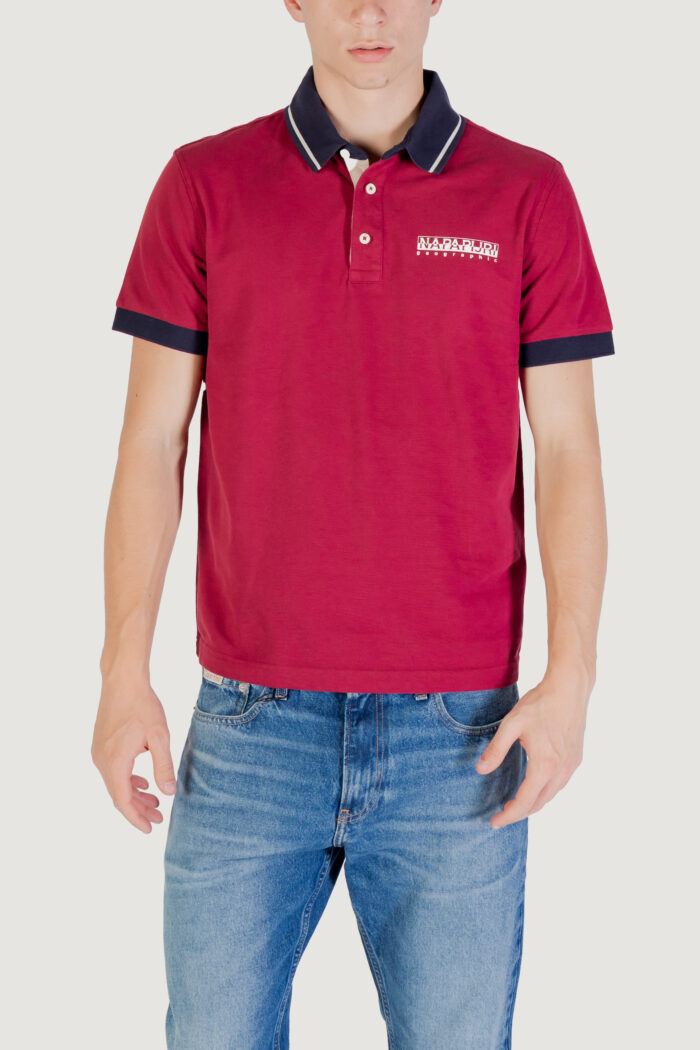 Polo manica corta Napapijri E- ZERI Bordeaux – NP0A4ID4