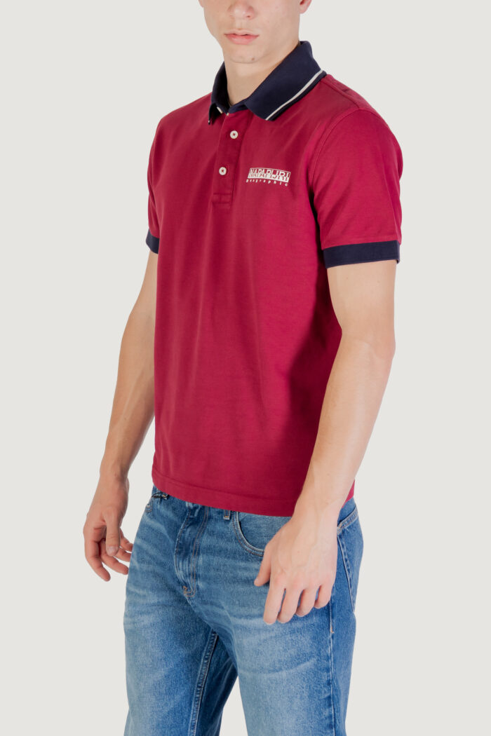 Polo manica corta Napapijri E- ZERI Bordeaux – NP0A4ID4