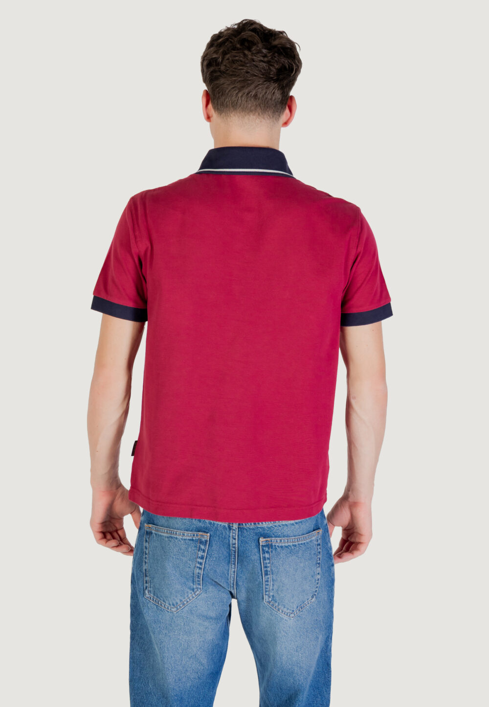 Polo manica corta Napapijri E- ZERI Bordeaux - Foto 4