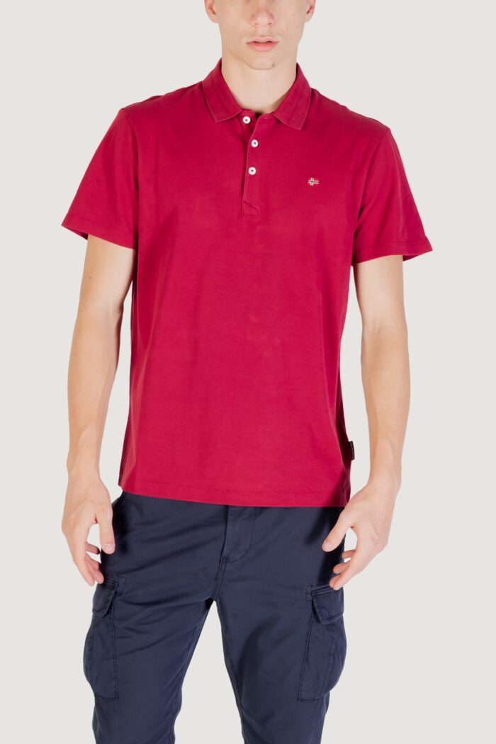 Polo manica corta Napapijri EALIS SS SUM Bordeaux – NP0A4H8B