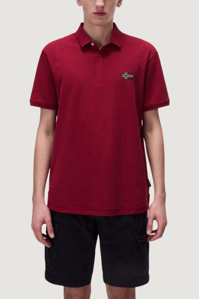 Polo manica corta Napapijri EBEA 2 Bordeaux