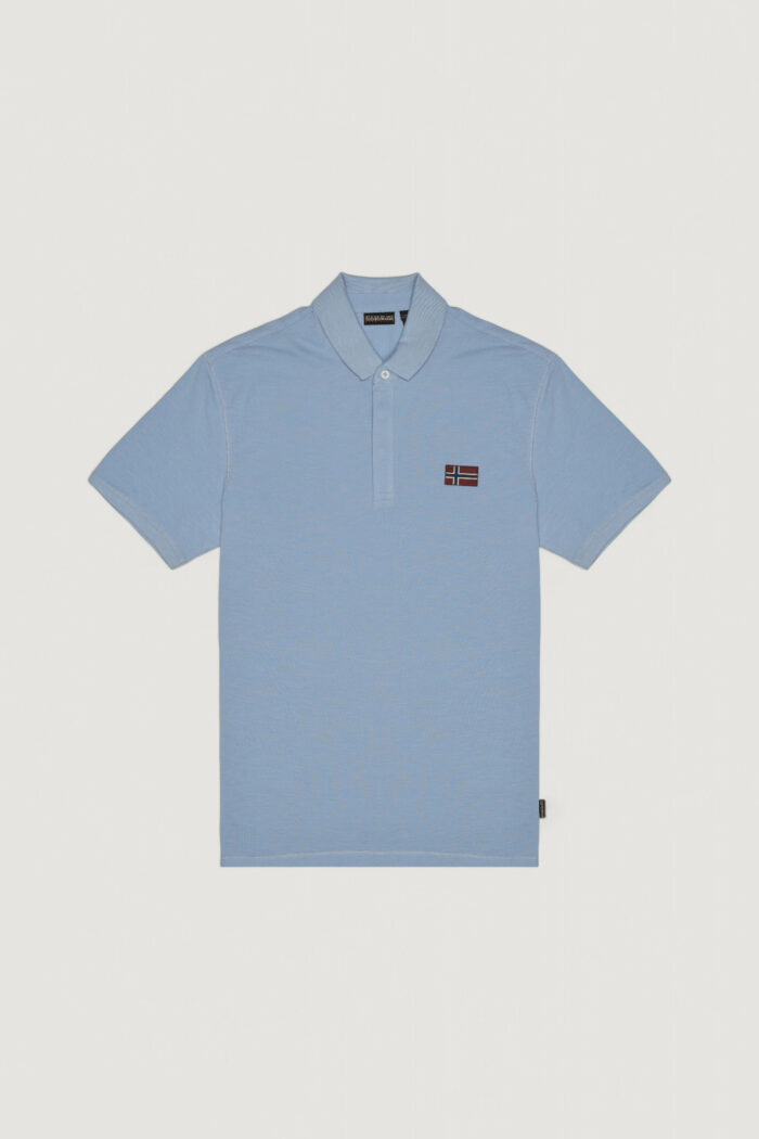 Polo manica corta Napapijri EBEA 2 Celeste – NP0A4HPY