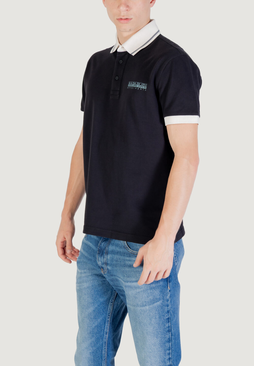 Polo manica corta Napapijri E- ZERI Nero - Foto 3