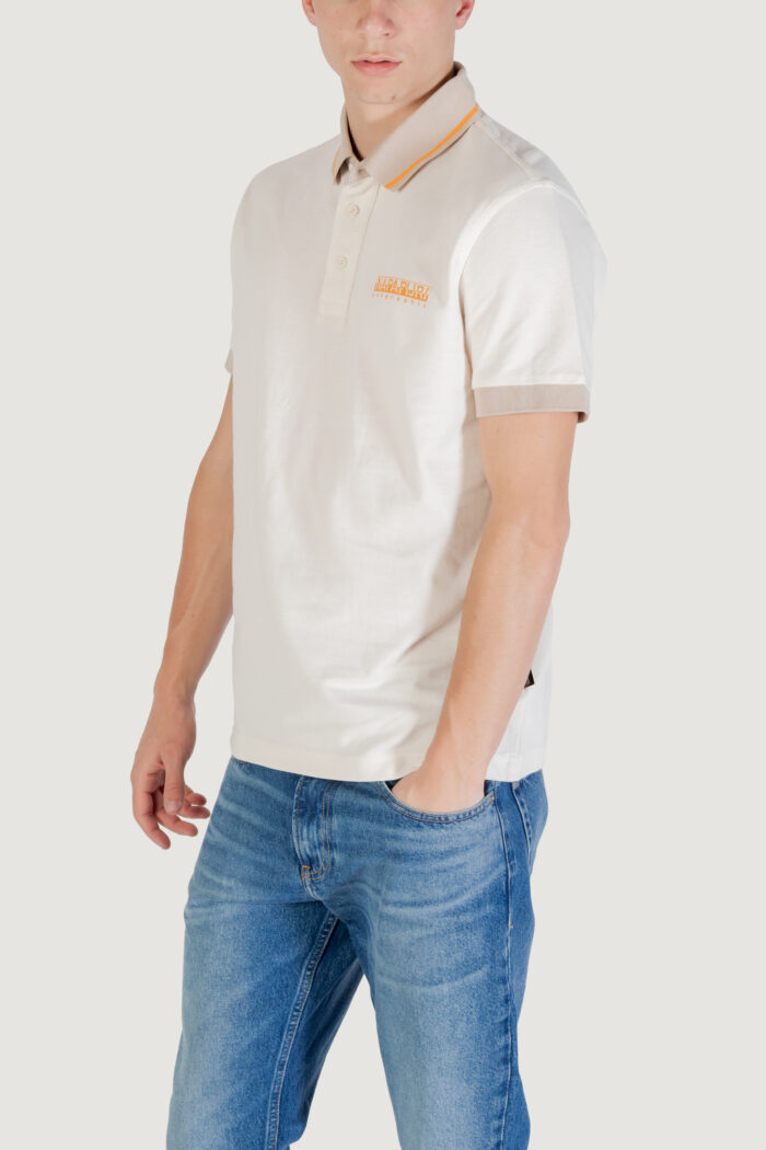 Polo manica corta Napapijri E- ZERI Panna – NP0A4ID4