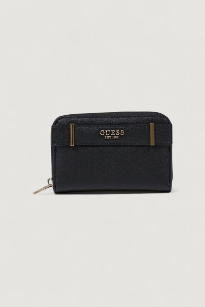 Portafoglio medio Guess ANADELA SLG MEDIUM ZIP AROUND Nero – SWBG96 33140