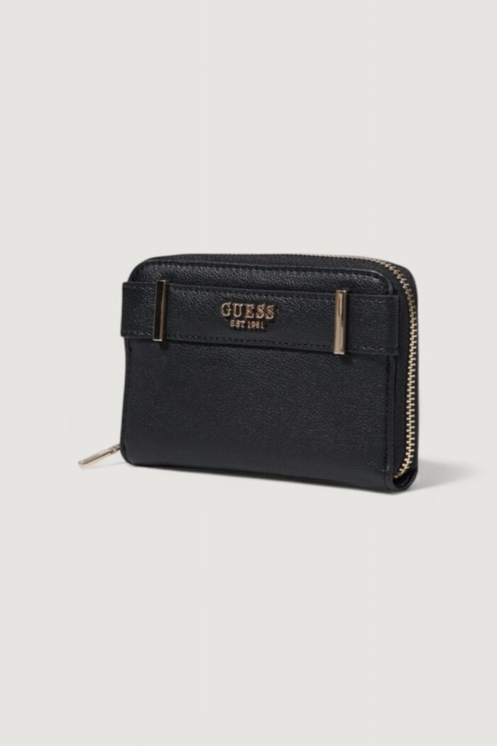 Portafoglio medio Guess ANADELA SLG MEDIUM ZIP AROUND Nero – SWBG96 33140