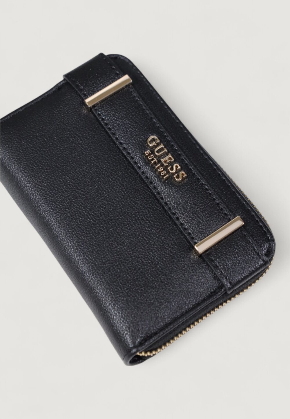 Portafoglio medio Guess ANADELA SLG MEDIUM ZIP AROUND Nero - Foto 5
