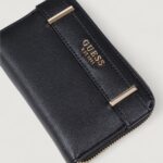 Portafoglio medio Guess ANADELA SLG MEDIUM ZIP AROUND Nero - Foto 5
