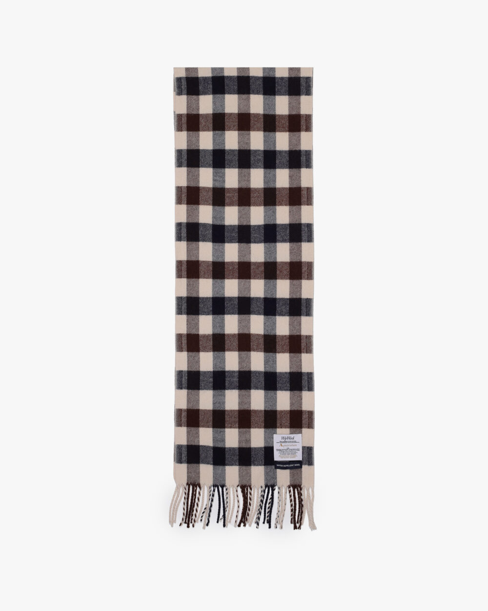 Sciarpa Aquascutum CLUB CHECK SCARF MACRO Beige - Foto 3