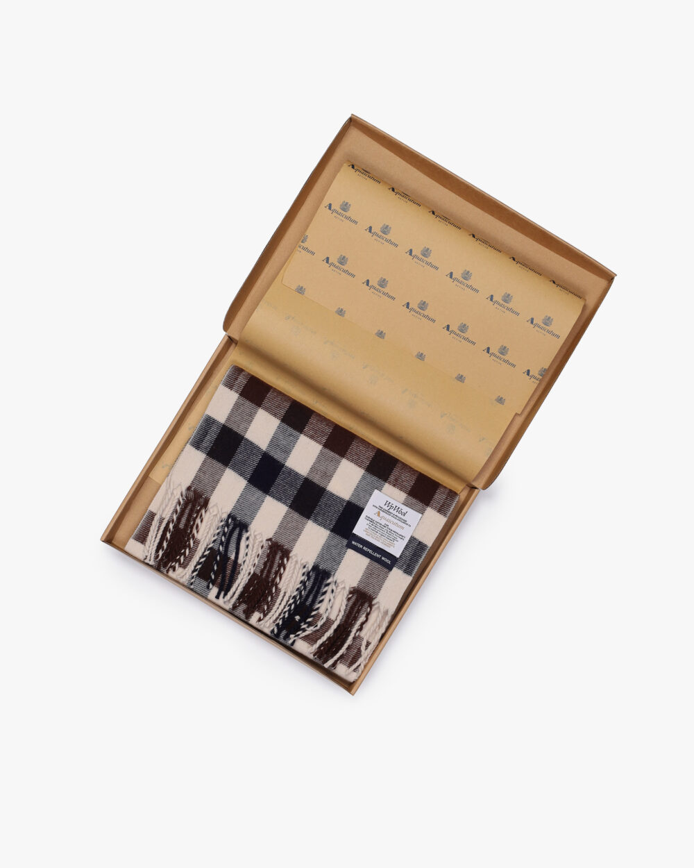 Sciarpa Aquascutum CLUB CHECK SCARF MACRO Beige - Foto 4