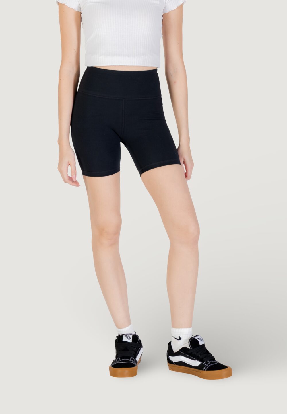 Shorts Converse WORDMARK BIKE SHORT Nero - Foto 1
