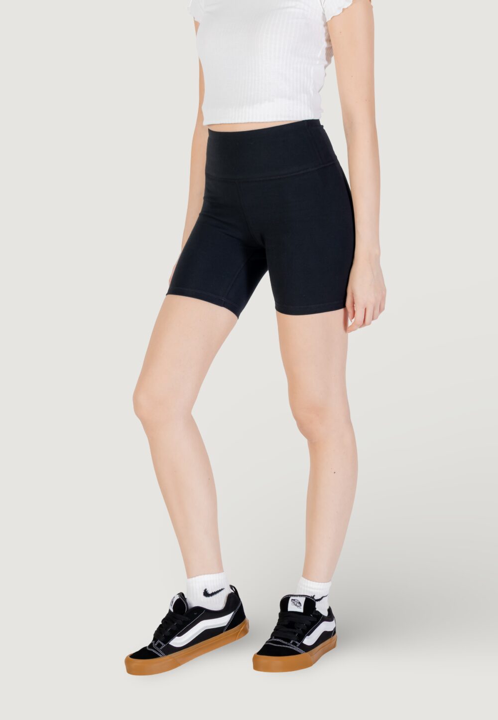 Shorts Converse WORDMARK BIKE SHORT Nero - Foto 2