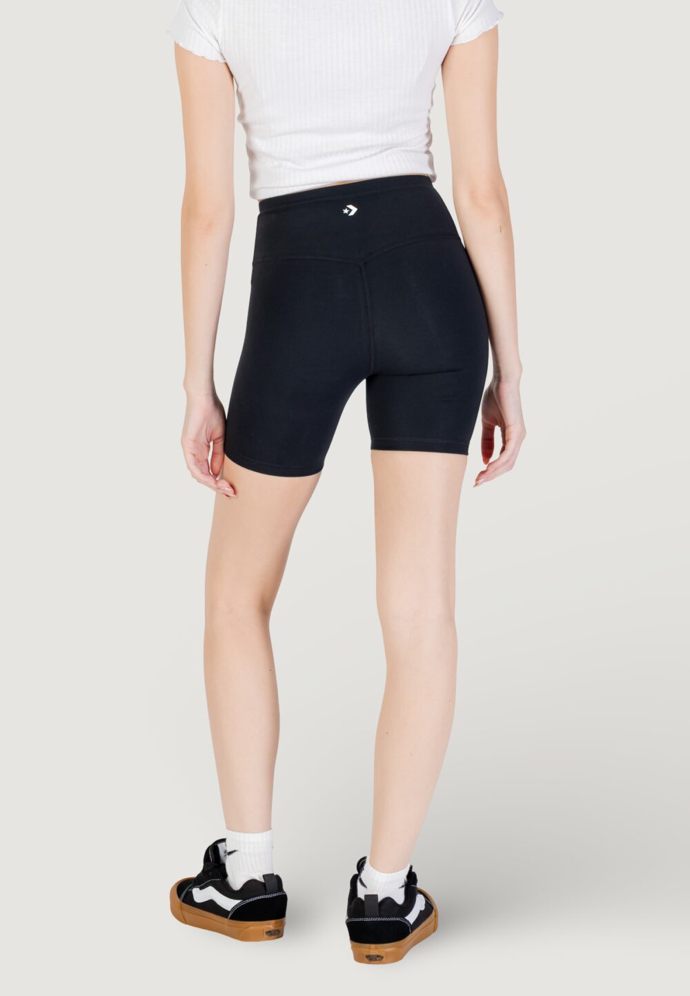 Shorts Converse WORDMARK BIKE SHORT Nero - Foto 4